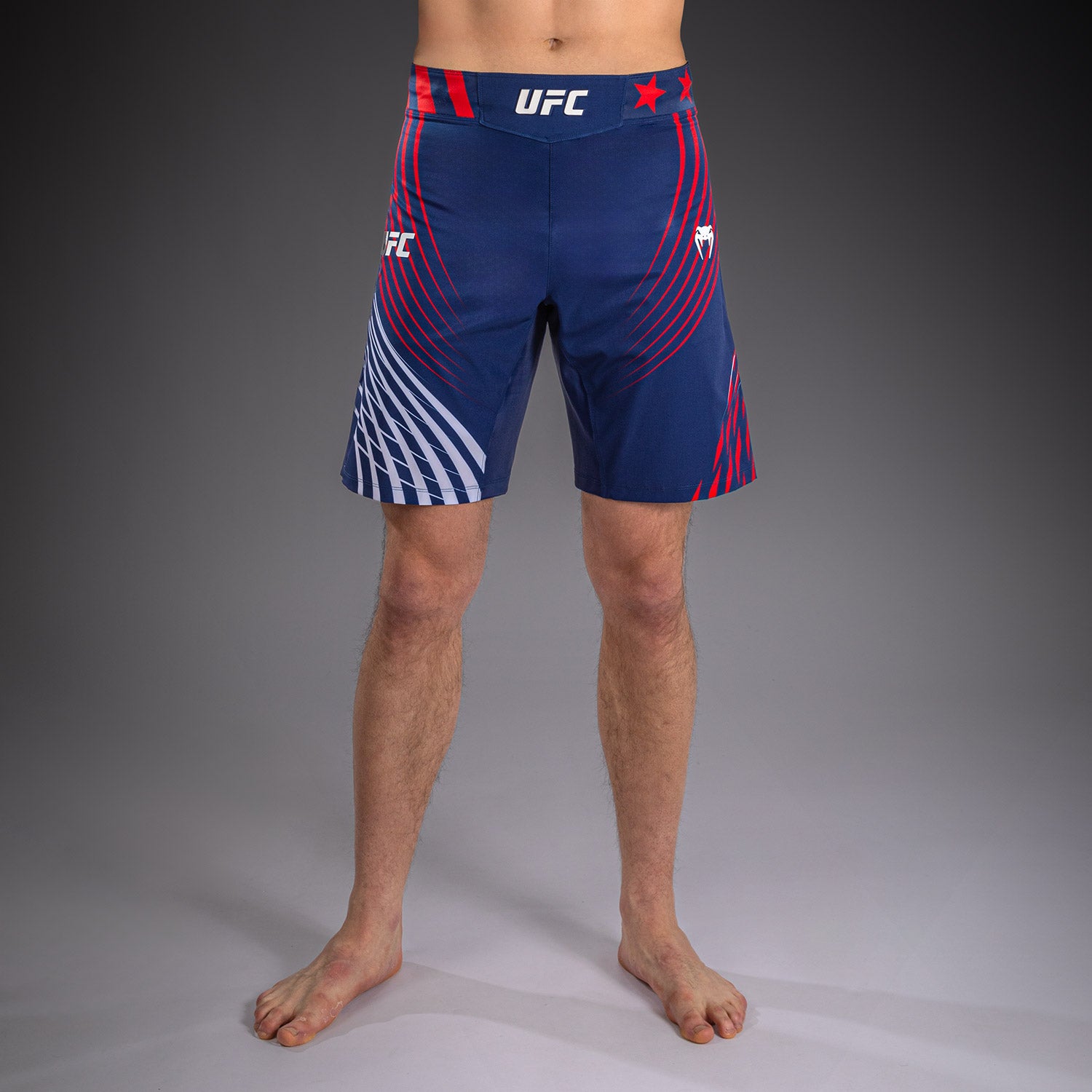 UFC Freedom 250 | VENUM 格斗之夜 男士格斗短裤- 长款 - 蓝/白/红色