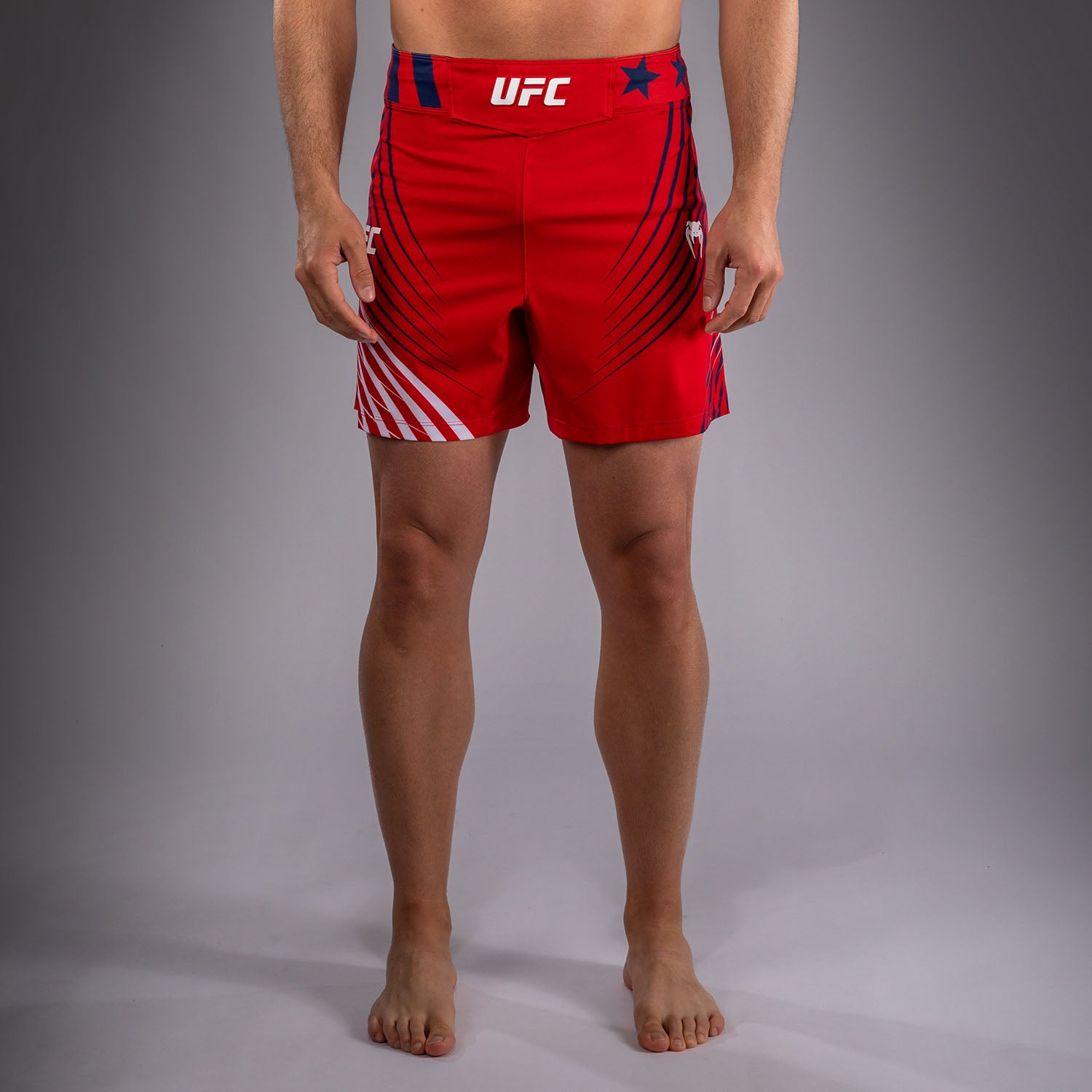 UFC Freedom 250 | VENUM 格斗之夜 男士格斗短裤 - 短款 - 红/白/蓝色