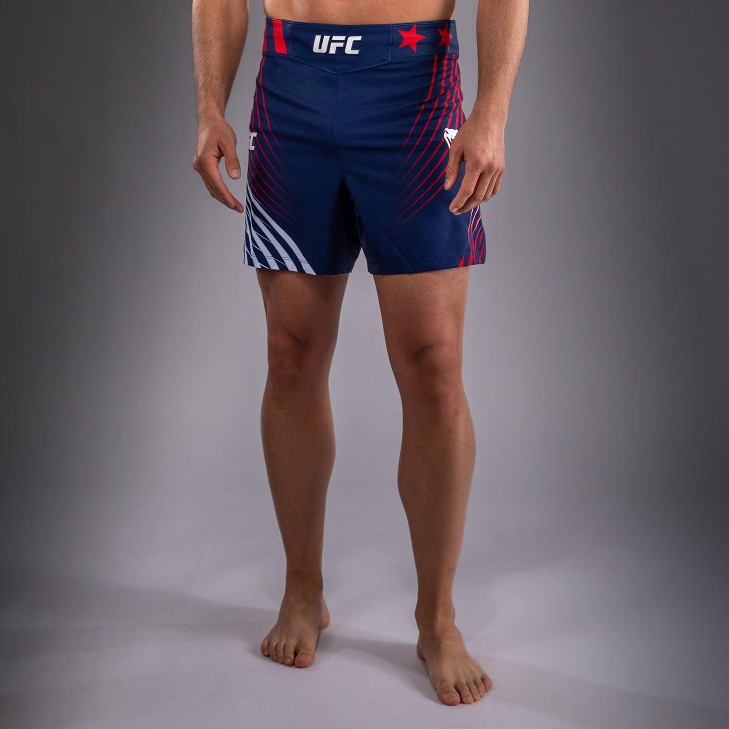 UFC Freedom 250 | VENUM 格斗之夜 男士格斗短裤 - 短款 - 蓝/白/红色