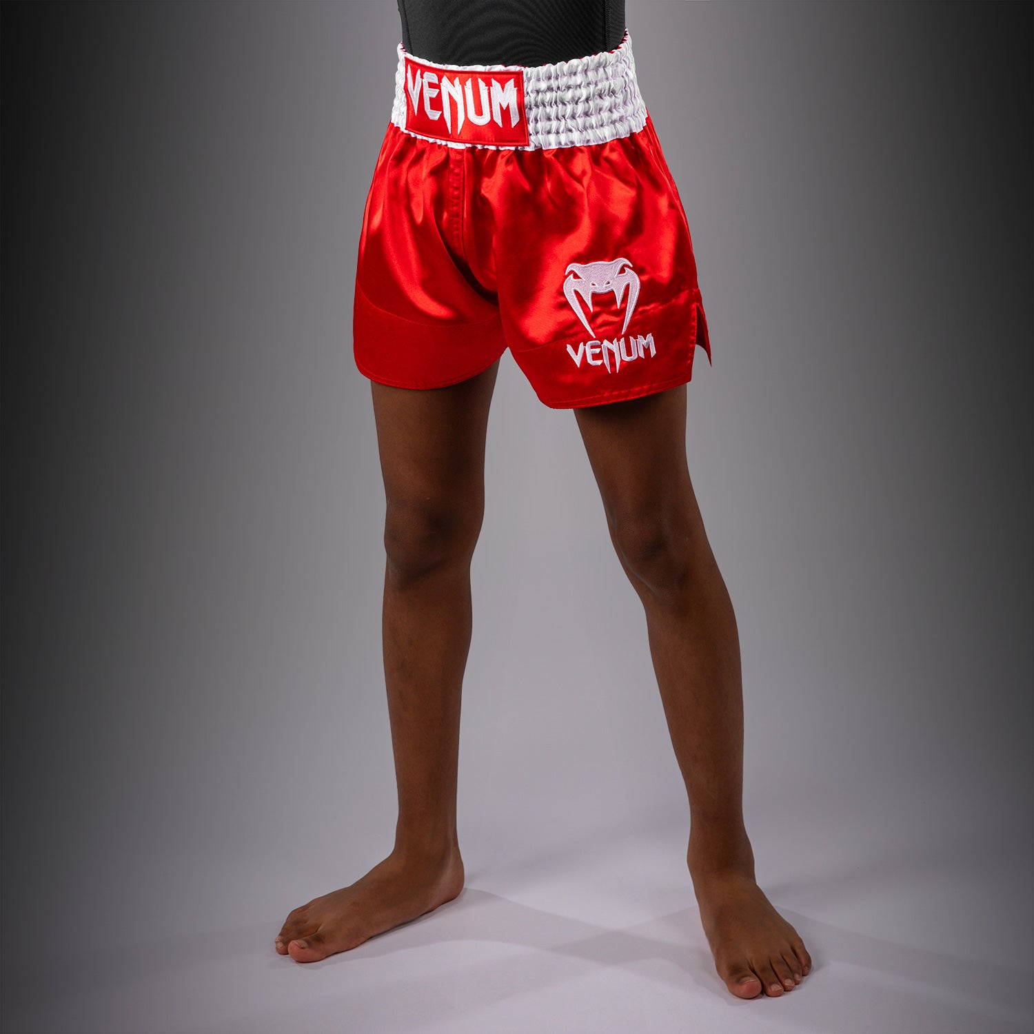 Venum Classic Muay Thai Shorts for Kids - Fire Red