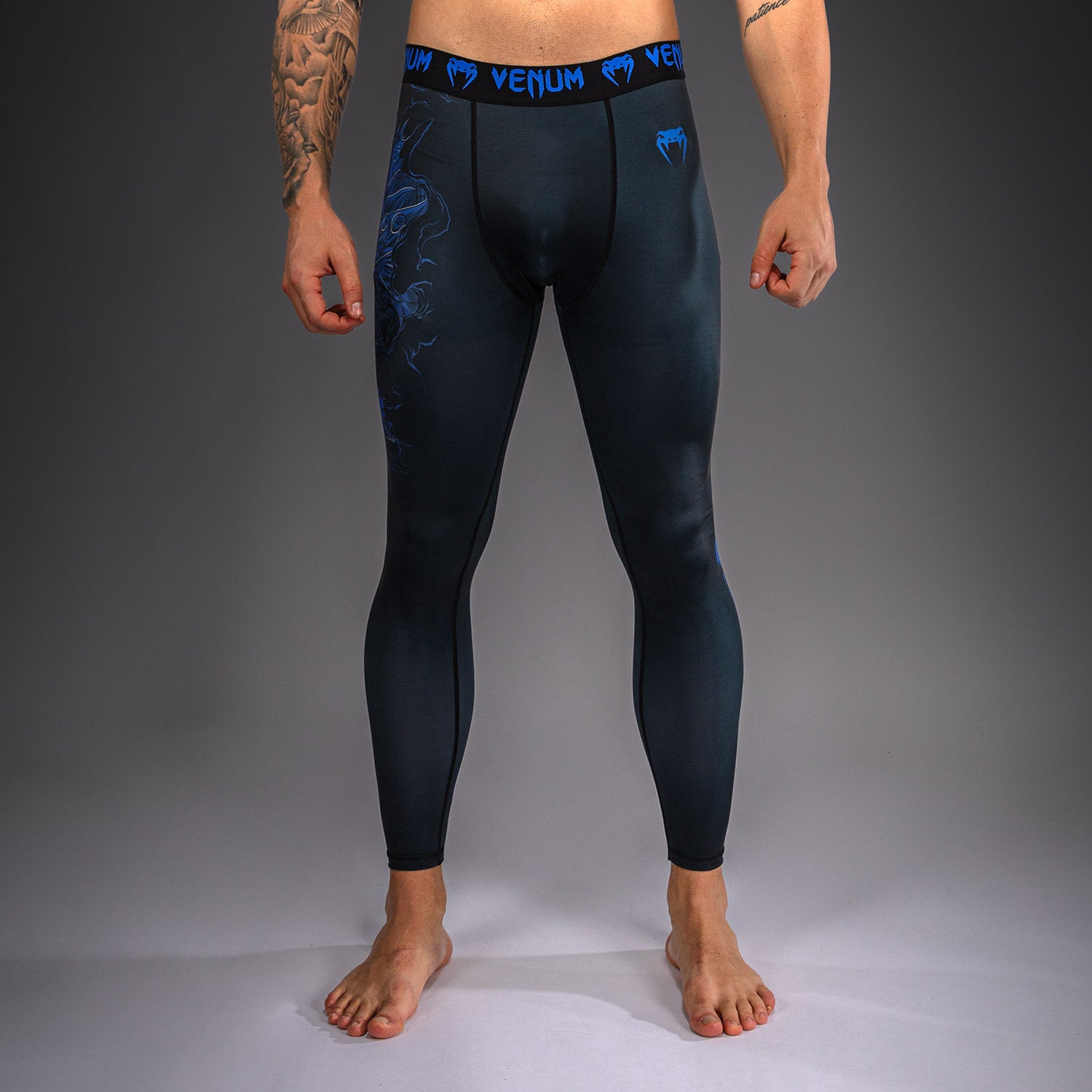 VENUM Thunder Dragon 紧身长裤 - 黑/宝蓝色