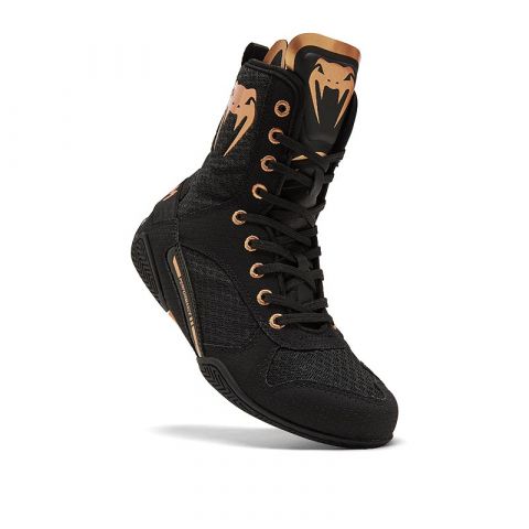 VENUM Elite 拳击鞋 – 黑/铜色