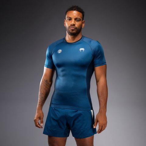 VENUM x Roger Gracie Academy SS 男士短袖紧身衣 - 蓝色