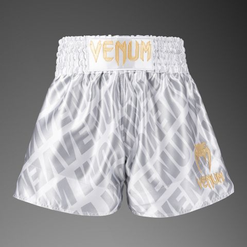 VENUM Contender XT 泰拳短裤 - 白/银色