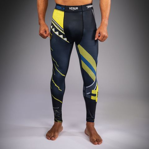 VENUM × TEKKEN 2  紧身长裤 - King- 黑/黄色