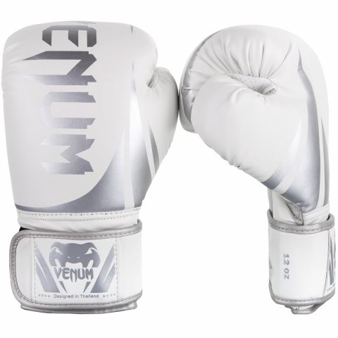 Venum Challenger 2.0 拳击手套 - 白/银