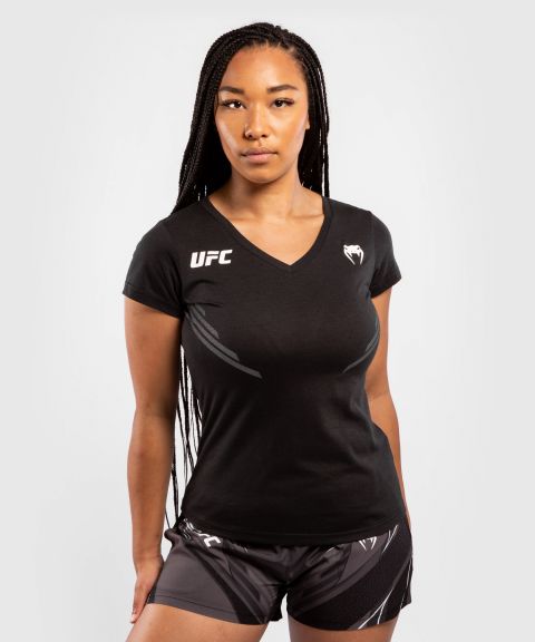 UFC｜ VENUM REPLICA女士运动短袖 - 黑色