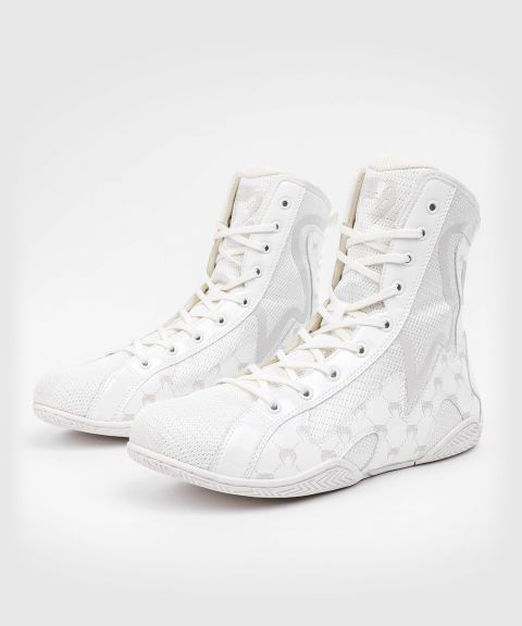 Venum Elite Monogram 拳击鞋 - 白/米白色