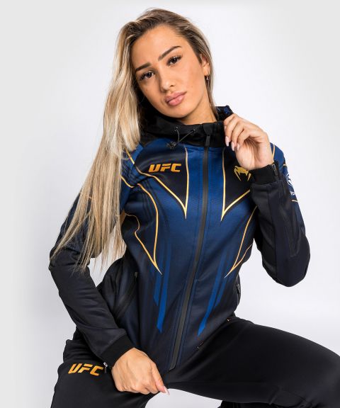 VENUM|UFC Venum Authentic 格斗之夜 2.0 暗夜系列 女子出场外套 - 蓝/黑/金色