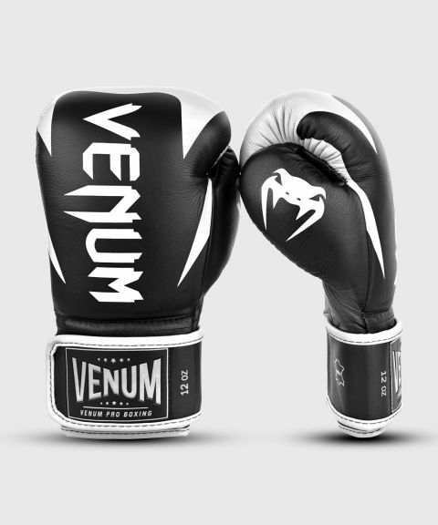 Venum Hammer Pro Boxing Gloves Velcro - Black/White