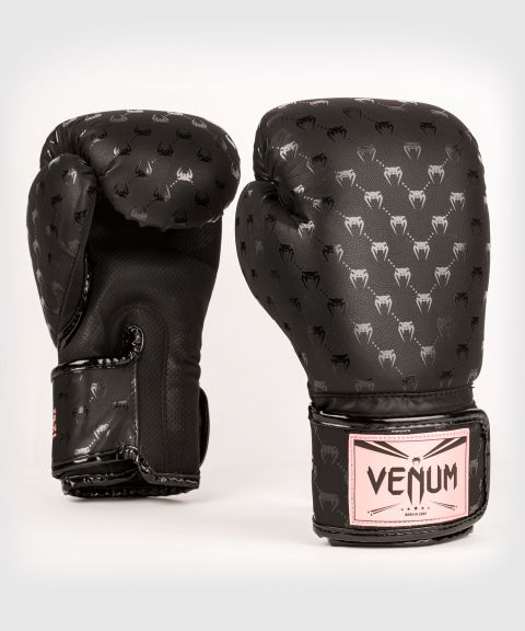 VENUM Impact MONOGRAM 拳击手套 - 黑/粉金色
