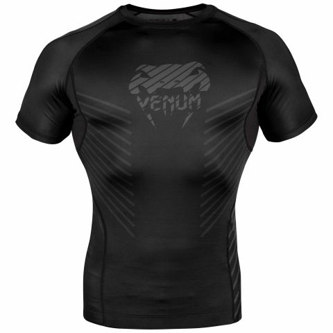 Venum Plasma 防磨衣 - 短袖 - 黑/黑