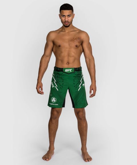 UFC Adrenaline | VENUM Authentic 格斗之夜 男士格斗短裤-长款 - 绿色
