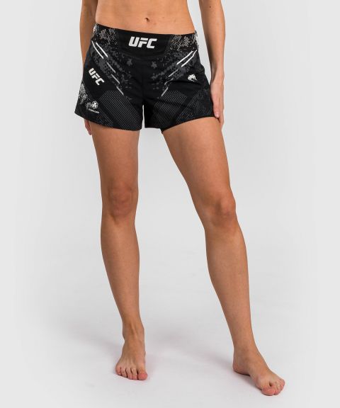 UFC Adrenaline | VENUM Authentic 格斗之夜 女士格斗短裤 - 黑色
