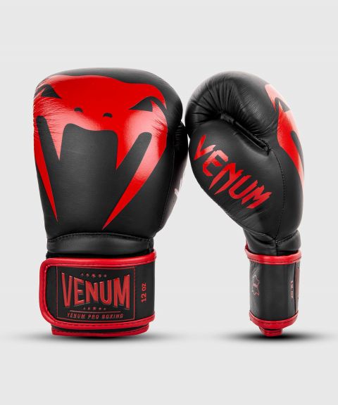 Venum Giant 2.0 Pro 拳击手套 - 魔术贴款 - 黑/红色