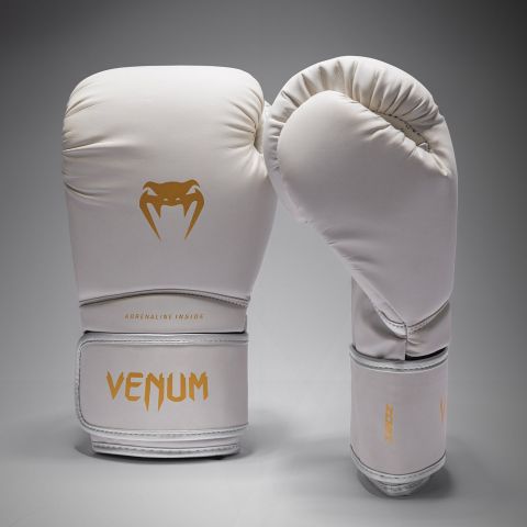 VENUM Contender 1.5 拳击手套 - 象牙白/金色