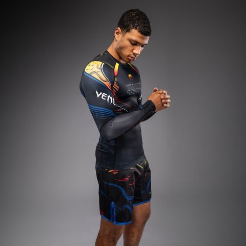VENUM x TEKKEN 8 男士长袖紧身衣 - Yoshimitsu - 黑/橙色