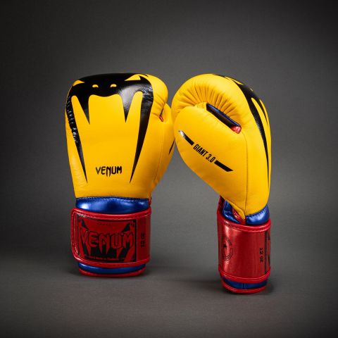 VENUM Giant 3.0 拳击手套 - 黄/金属蓝/金属红色