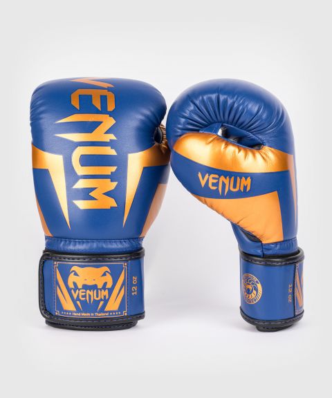VENUM Elite 拳击手套 - 蓝/黑/铜色