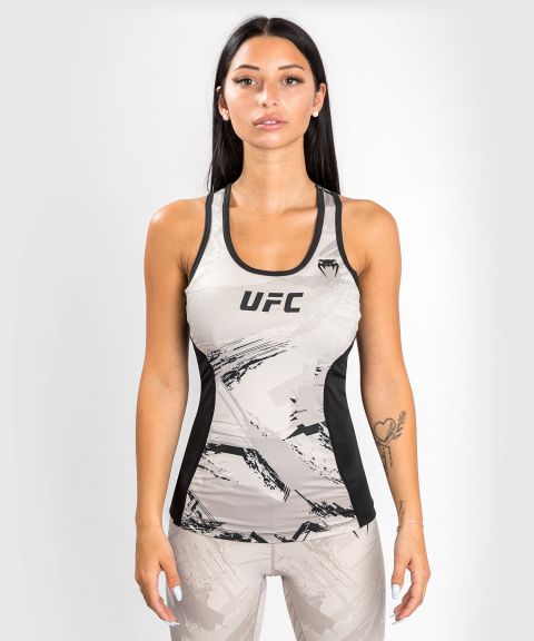UFC |VENUM Authentic 格斗周 2.0 女士速干背心 - 沙/黑色-