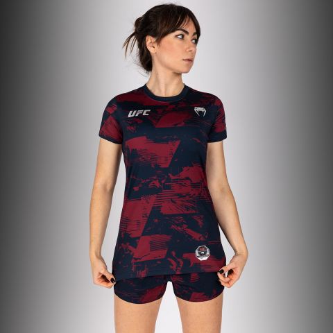 UFC Zenith | VENUM 格斗周  女士速干T恤 - 海军蓝/酒红/银色