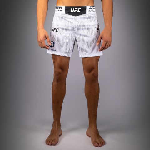 UFC Zenith | VENUM 格斗之夜 男士格斗短裤 - 短款 - 白色