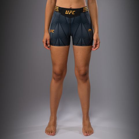 UFC Zenith | VENUM 格斗之夜 女士紧身短裤 - 短款 - 黑/金色