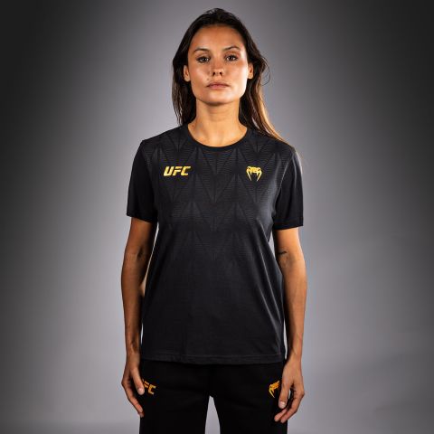 UFC Zenith | VENUM 经典复刻 女士T恤 -  黑/金色
