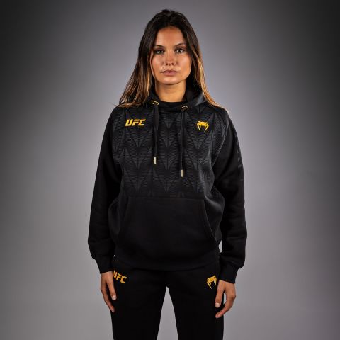 UFC Zenith | VENUM 经典复刻 女士连帽卫衣 -  黑/金色