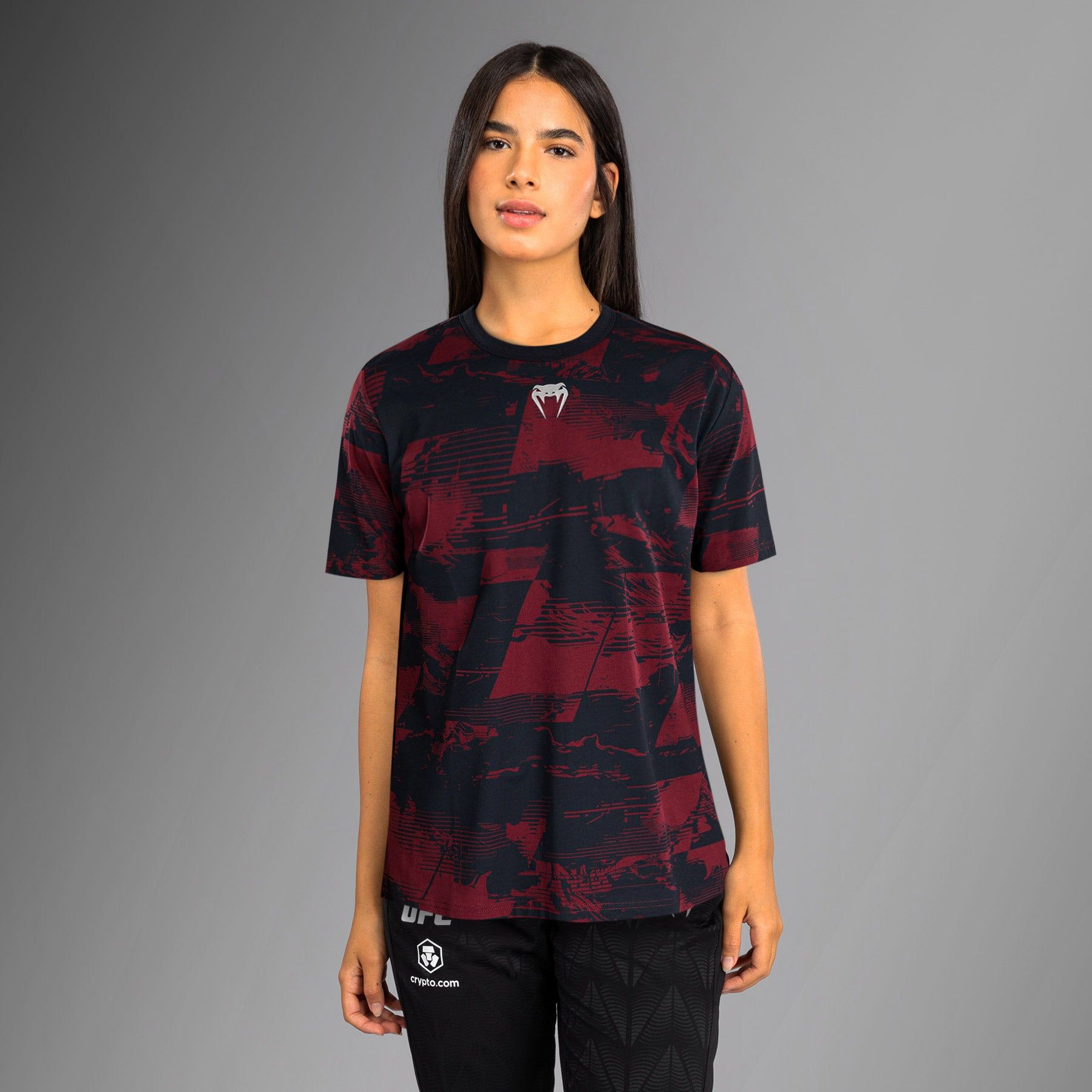 UFC Zenith | VENUM 格斗周  女士T恤 - 海军蓝/酒红/银色