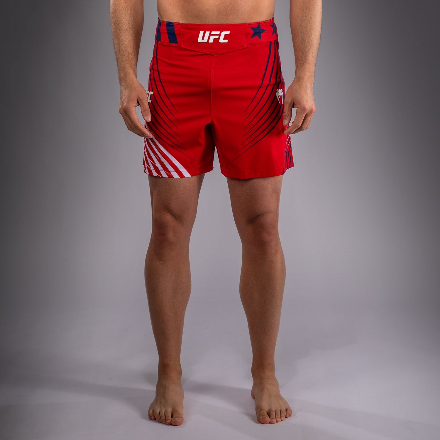 UFC Freedom 250 | VENUM 格斗之夜 男士格斗短裤 - 短款 - 红/白/蓝色