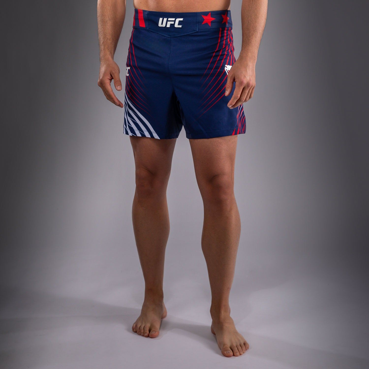 UFC Freedom 250 | VENUM 格斗之夜 男士格斗短裤 - 短款 - 蓝/白/红色