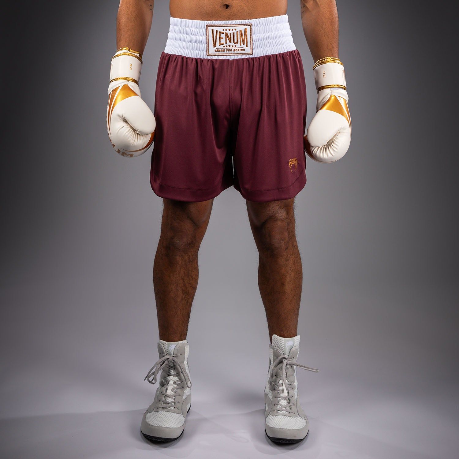 VENUM Classic 拳击短裤 - 酒红色