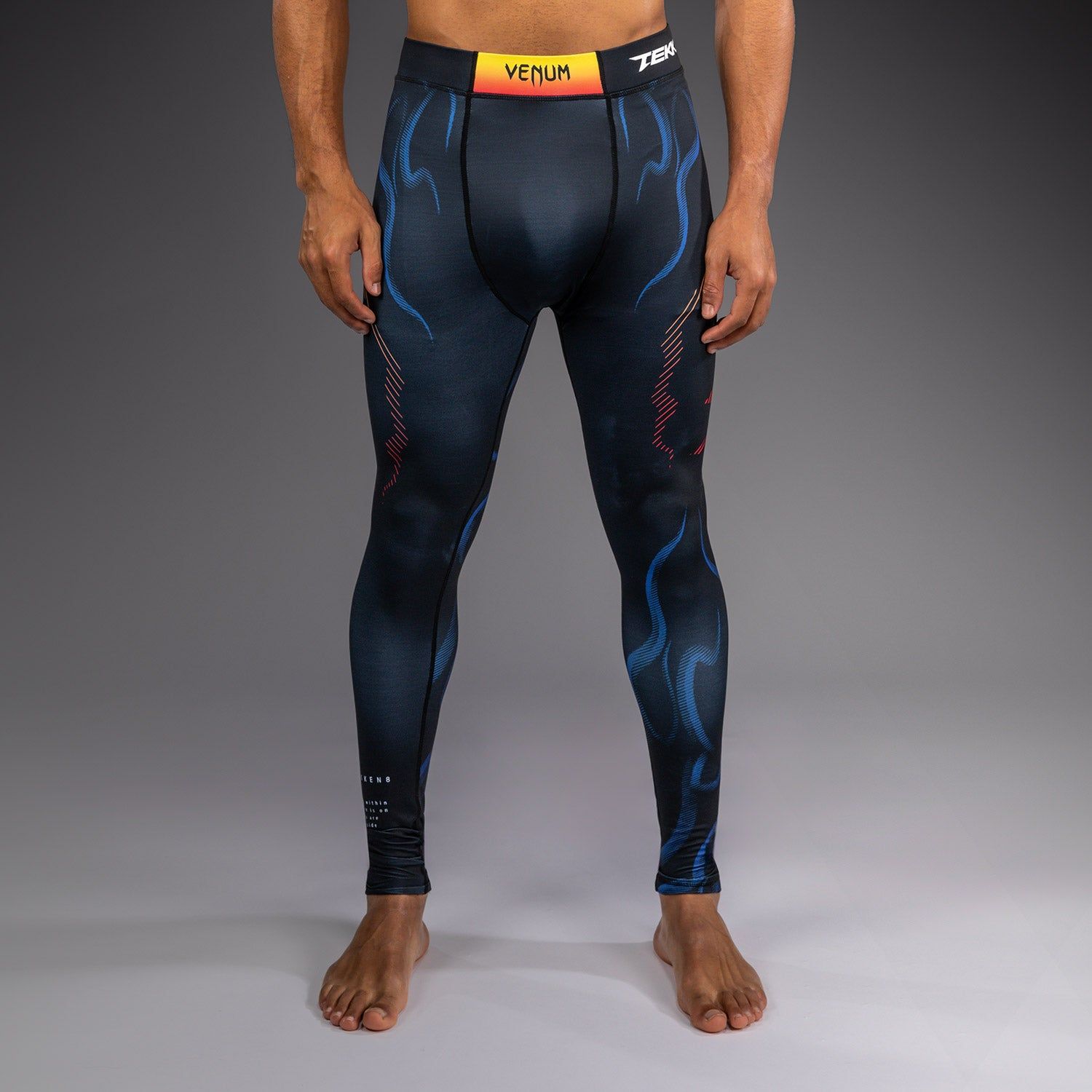 VENUM x TEKKEN 2 紧身长裤 - Yoshimitsu - 黑/橙色