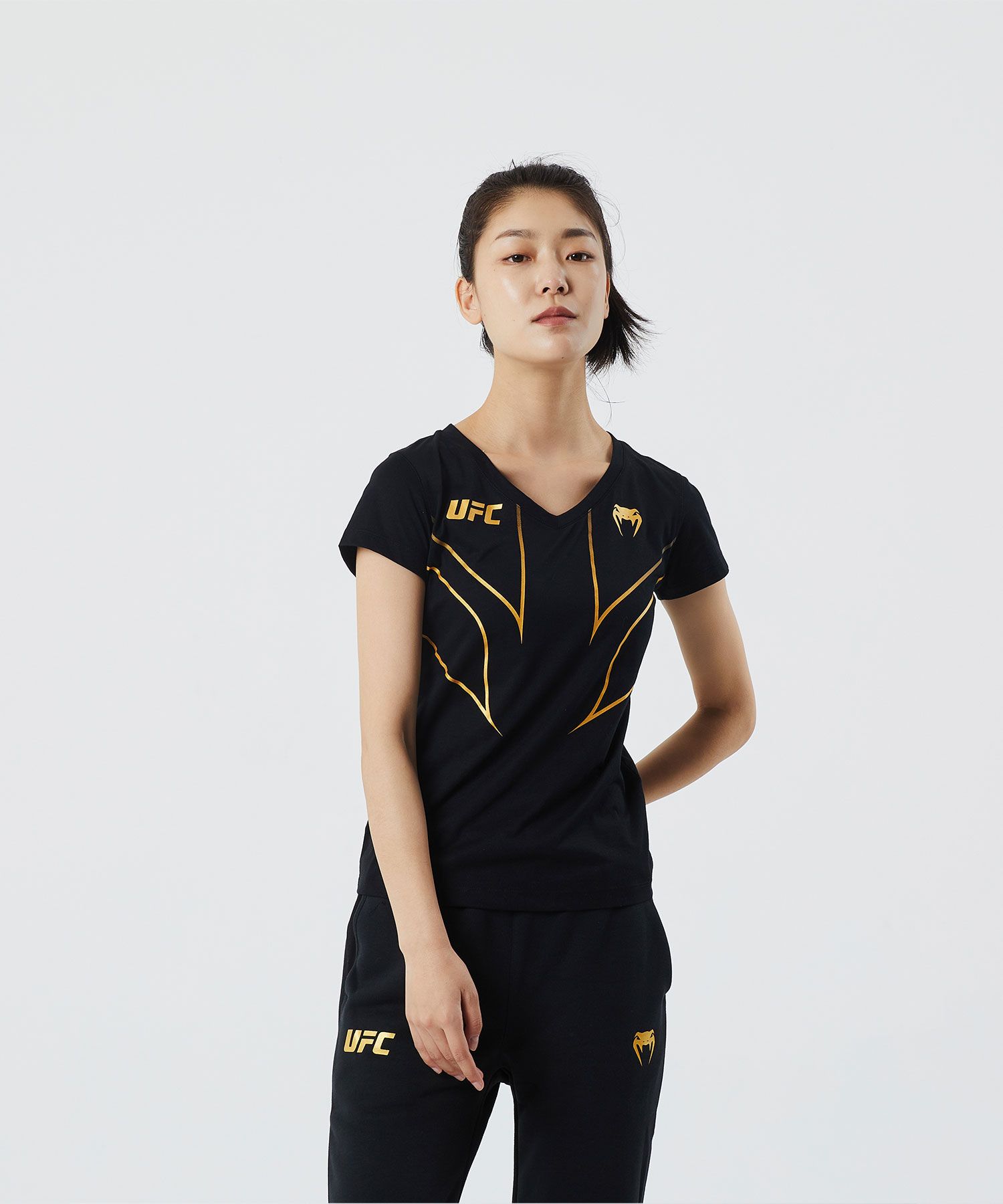 VENUM|UFC Venum 格斗之夜 2.0 经典复刻 女子短袖- 冠军色