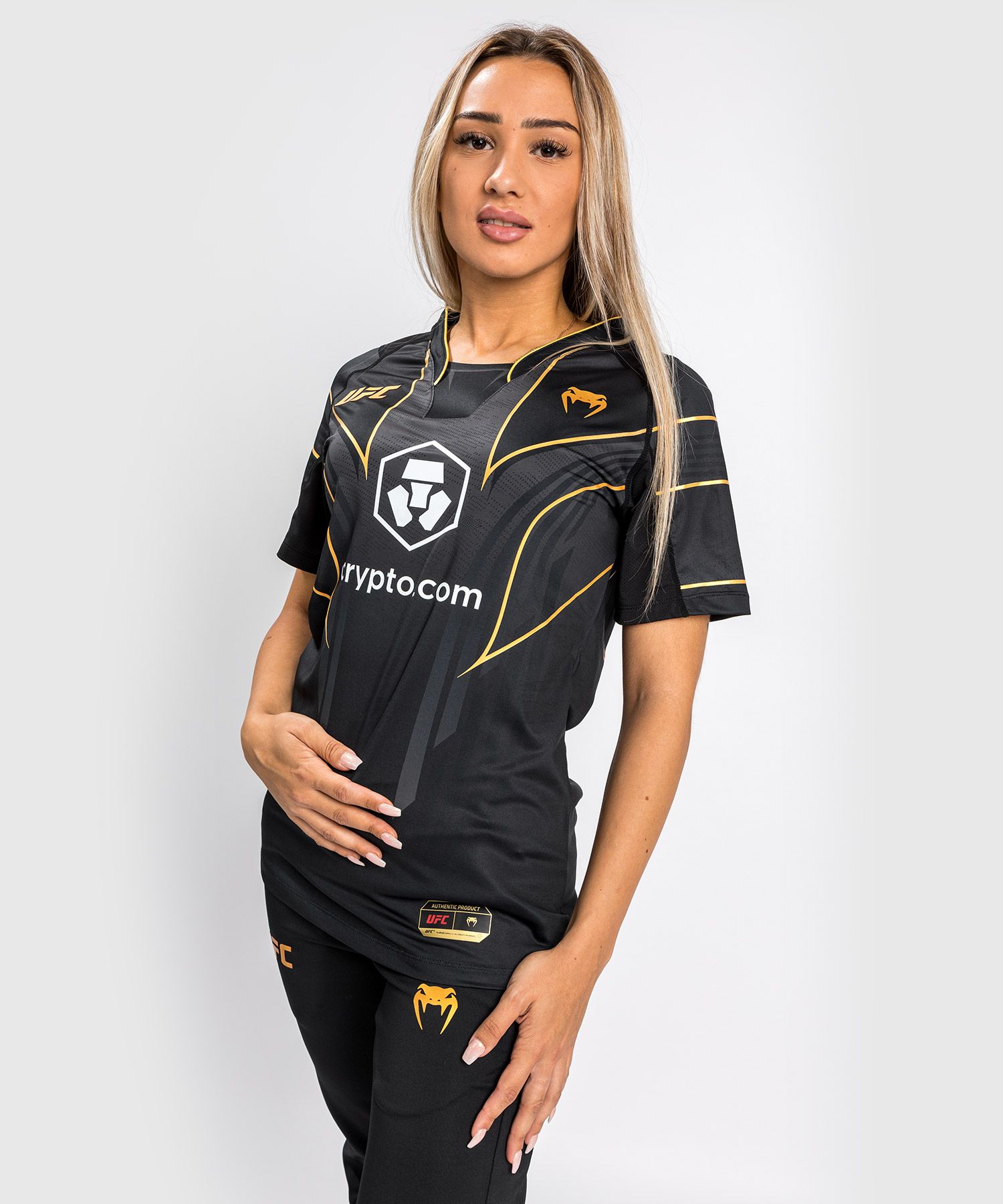 VENUM|UFC Venum Authentic 格斗之夜 2.0 女子出场短袖 - 冠军色