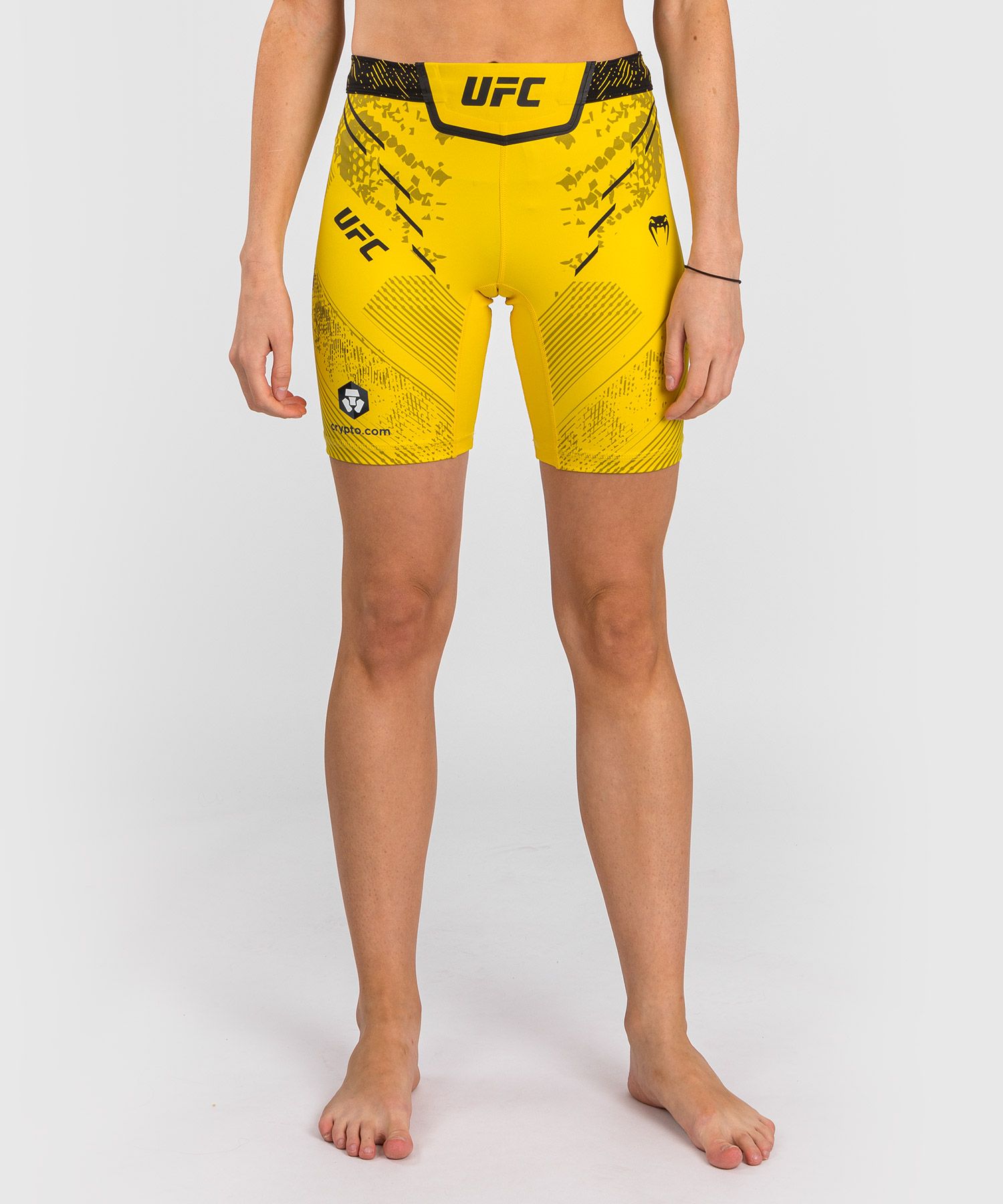 UFC Adrenaline | VENUM Authentic 格斗之夜 女士紧身短裤-长款 - 黄色