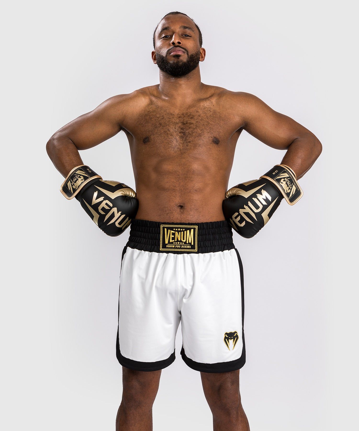 VENUM Classic 拳击短裤 - 白/黑色