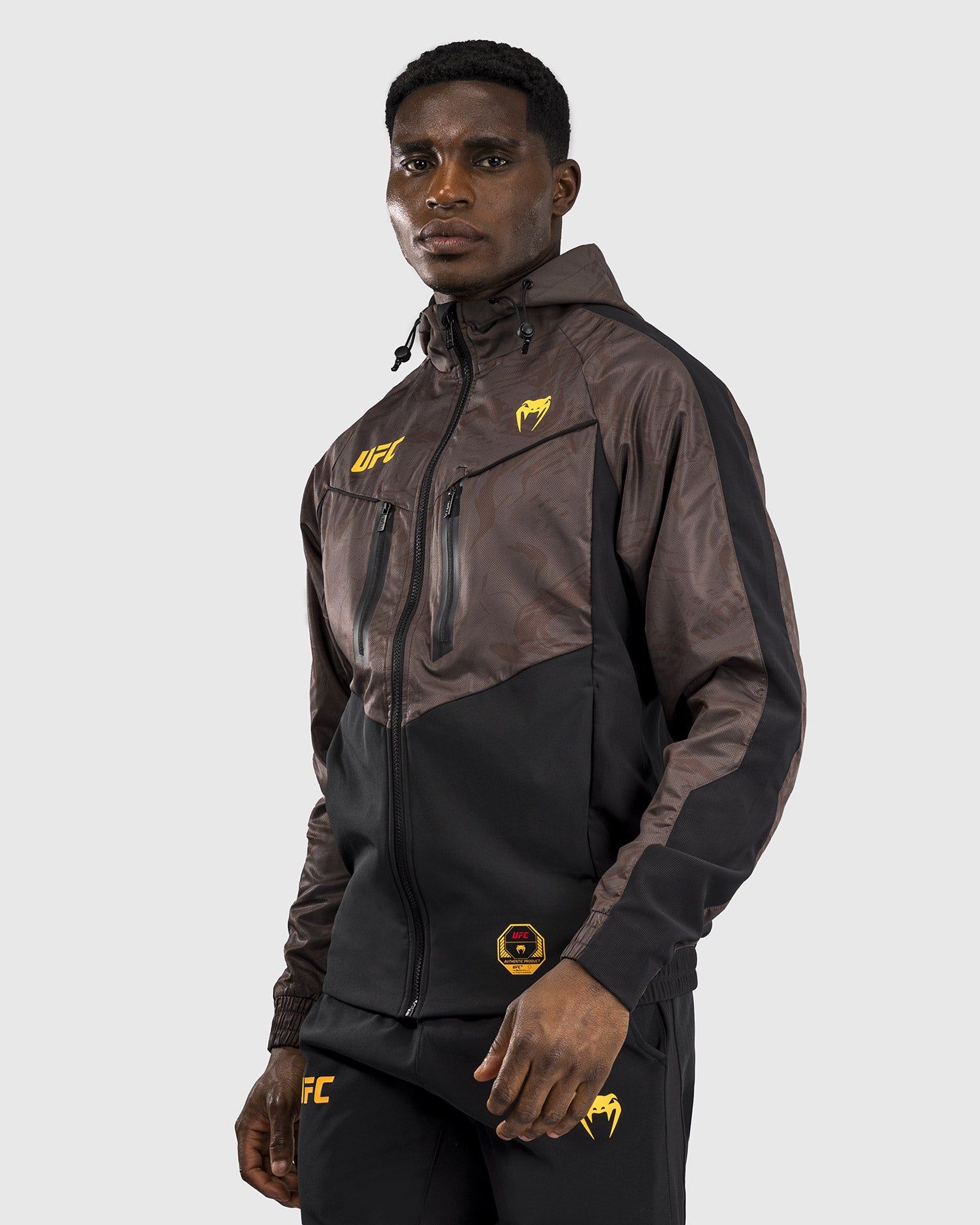 UFC Fusion | VENUM 格斗周 男士拉链卫衣 - 土棕色