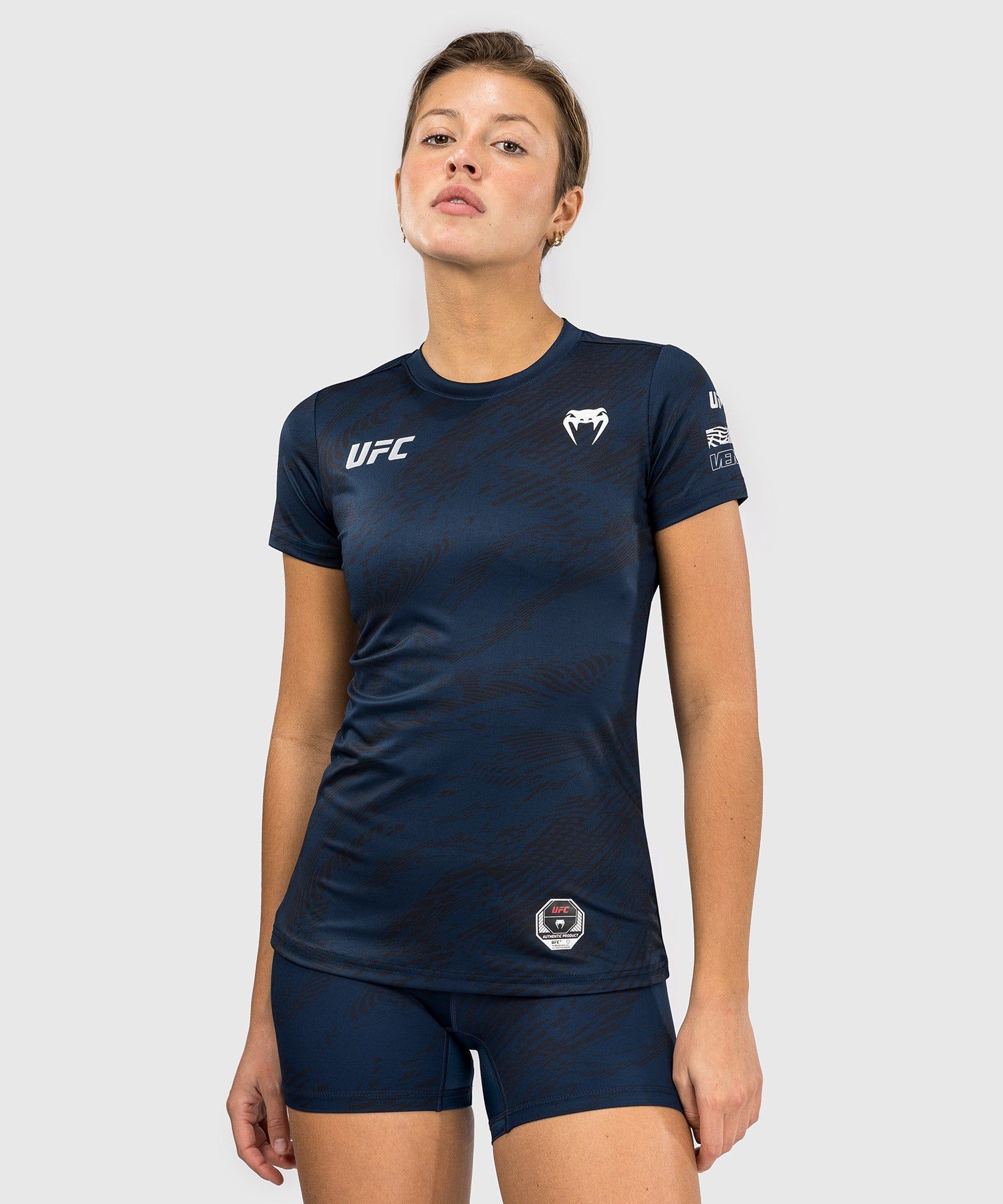 UFC Fusion | VENUM 格斗周 女士速干T恤 - 蓝色