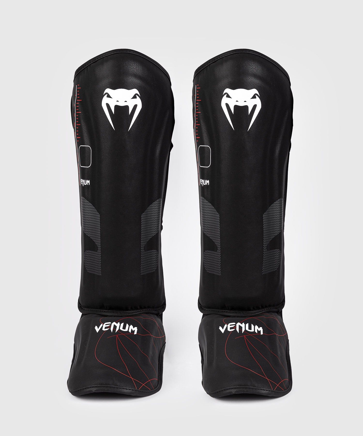 VENUM Tactical XT 护腿 - 黑/火焰红色