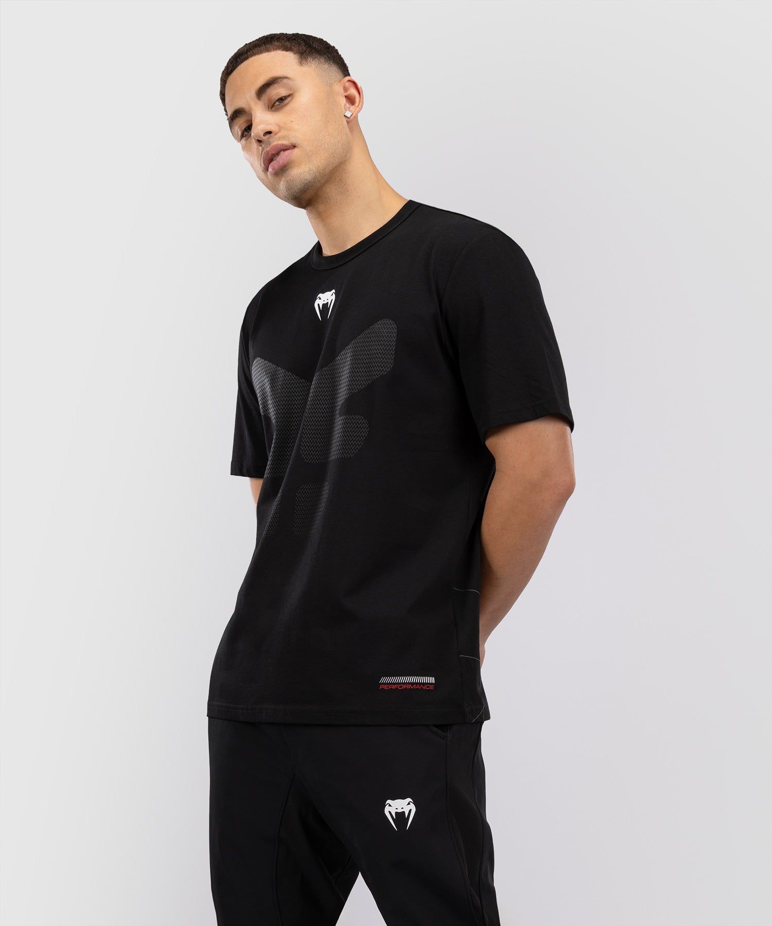 VENUM Tactical XT 男士T恤 - 黑/火焰红色