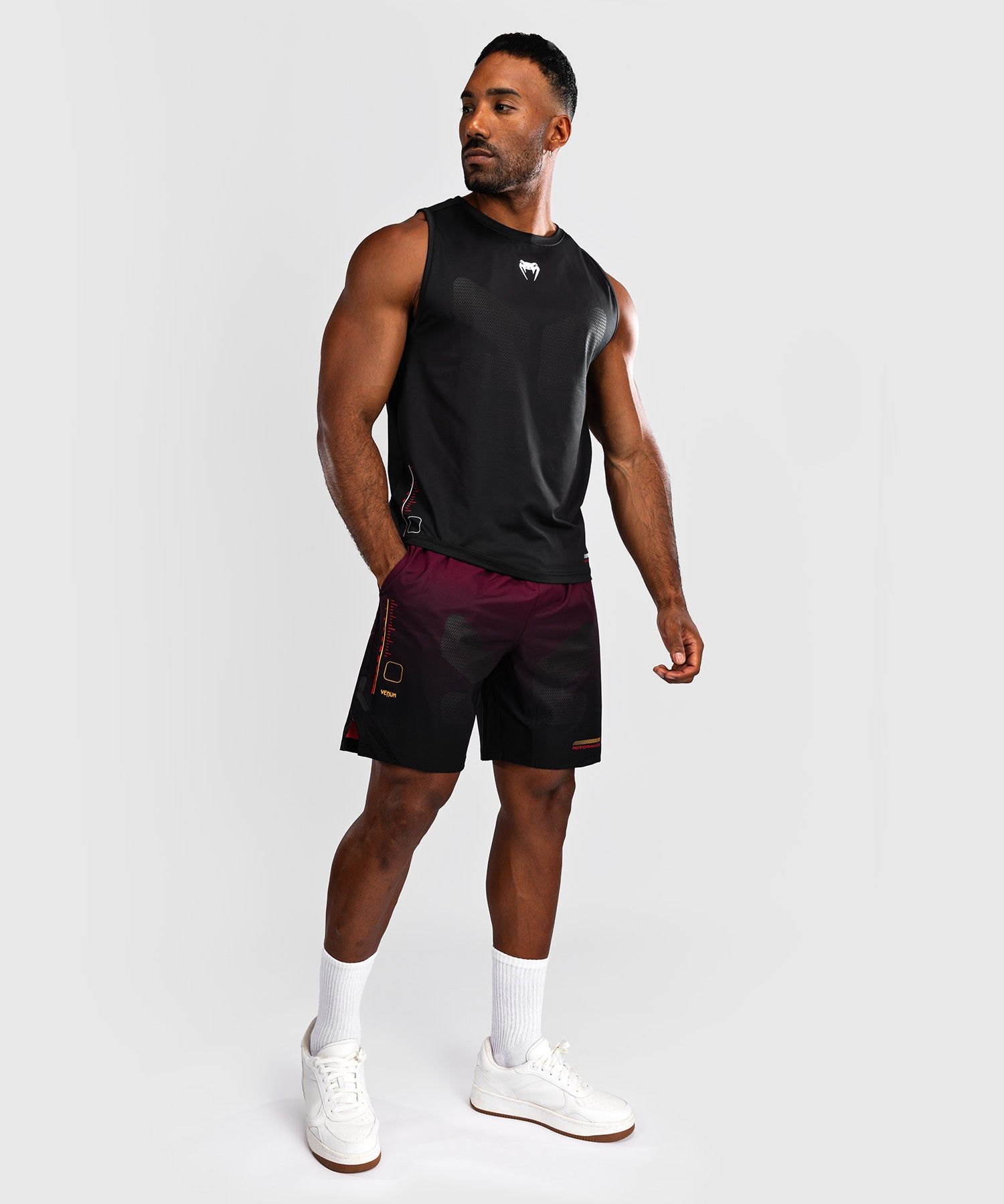 VENUM Tactical XT 男士速干背心 - 黑/火焰红色