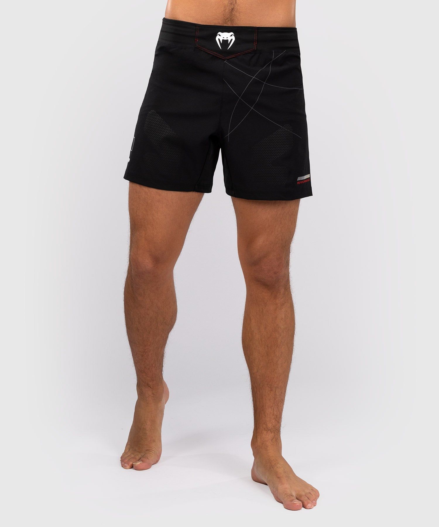 VENUM Tactical XT 男士格斗短裤 - 黑/火焰红色