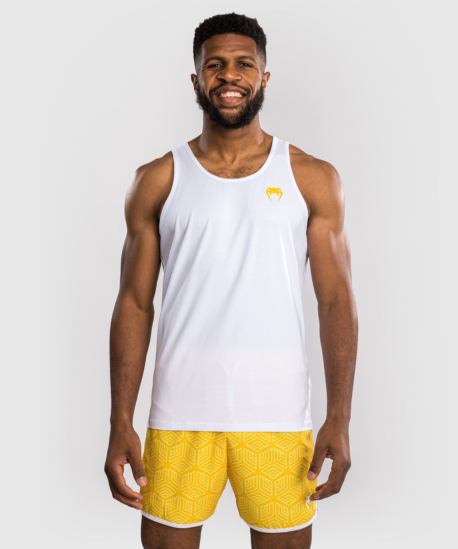 VENUM Octane 男士背心 - 白/亮黄色
