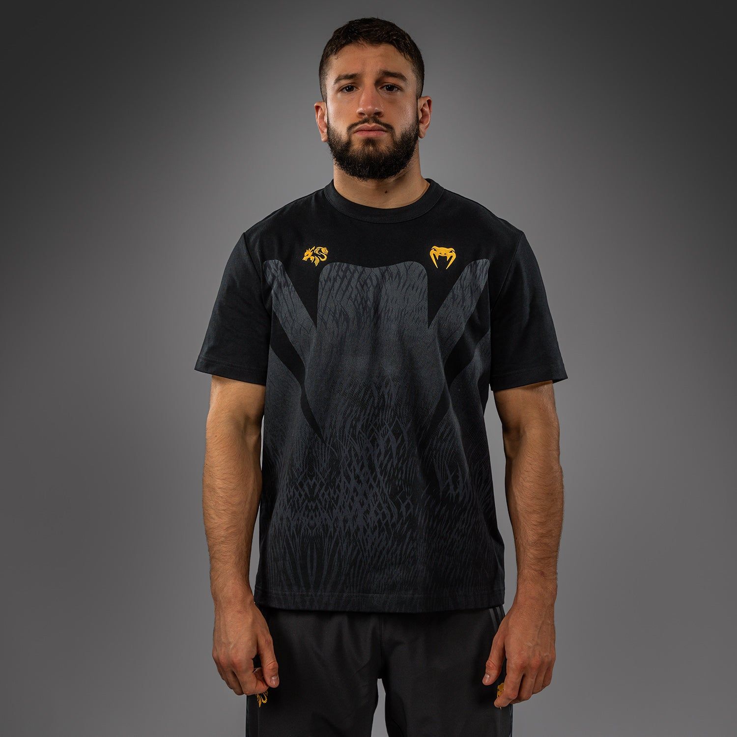 VENUM × Chimaev Wild Borz 男士T恤 - 黑/灰色