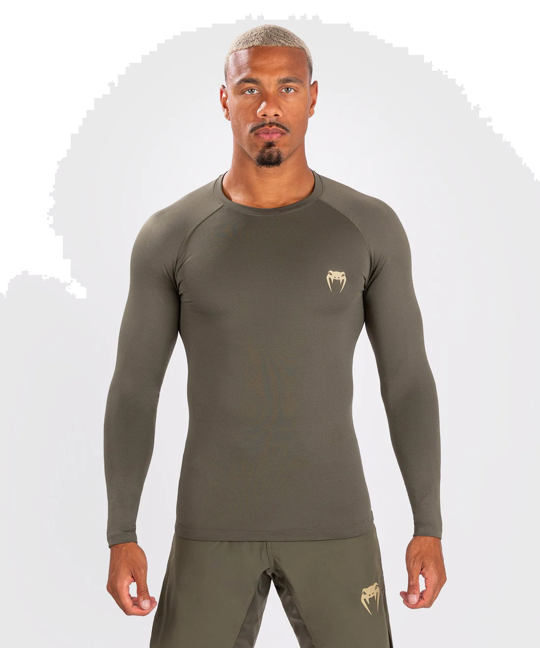VENUM Contender 男士长袖紧身衣 - 卡其色