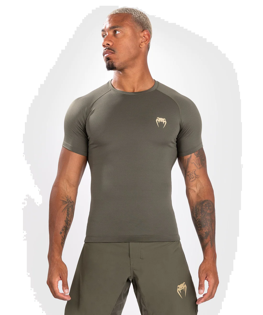 VENUM Contender 男士短袖紧身衣 - 卡其色