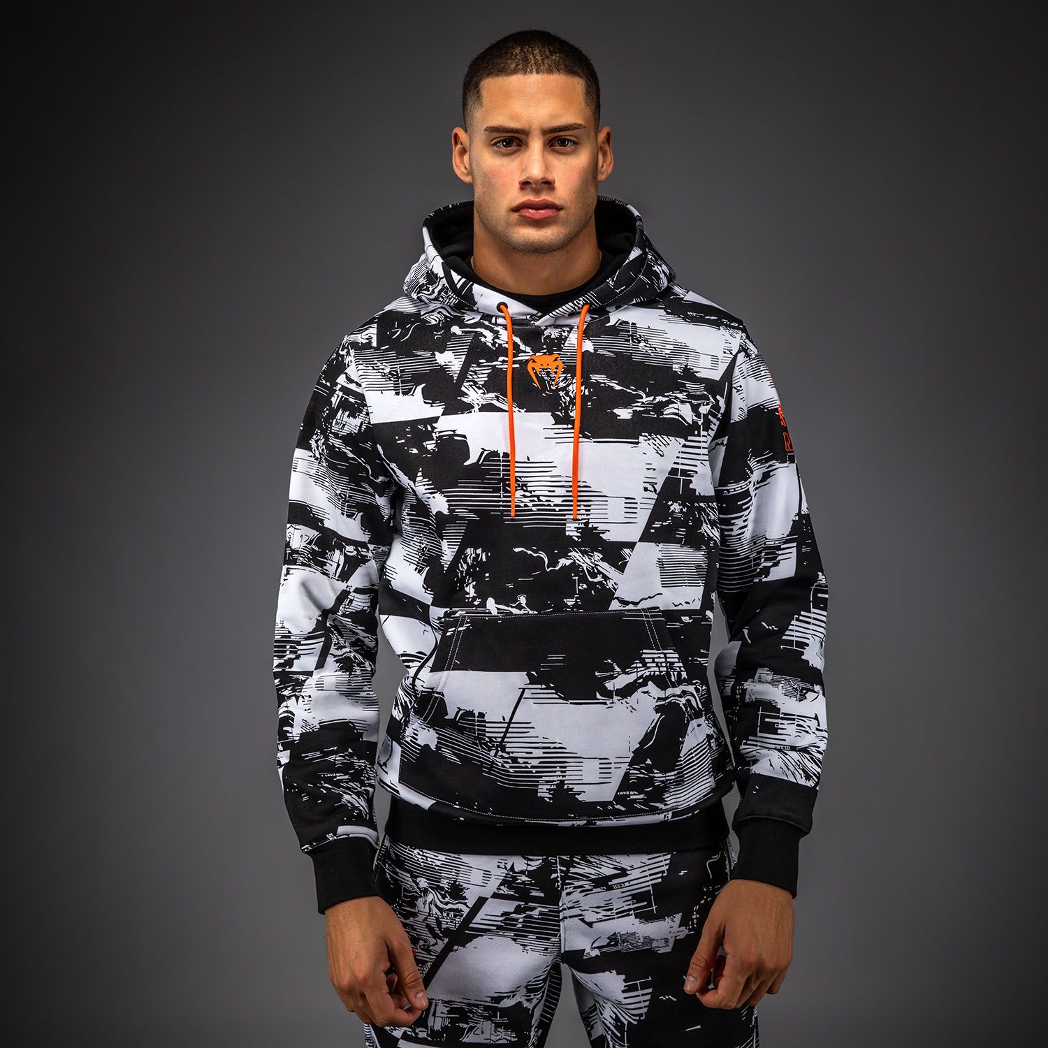 UFC Zenith | VENUM 格斗周 男士卫衣 - 黑/白/橙色