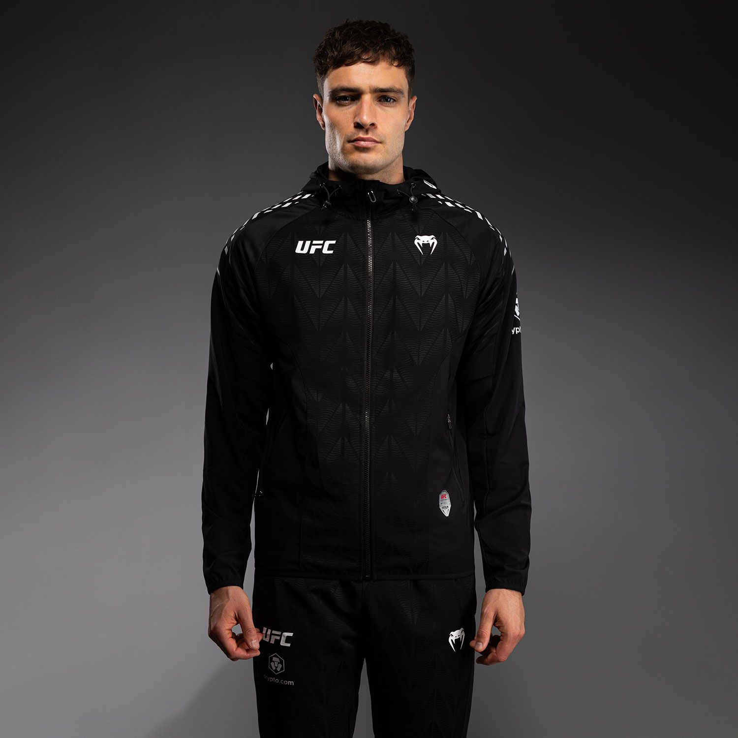 UFC Zenith | VENUM 格斗之夜 男士卫衣 - 黑/白色